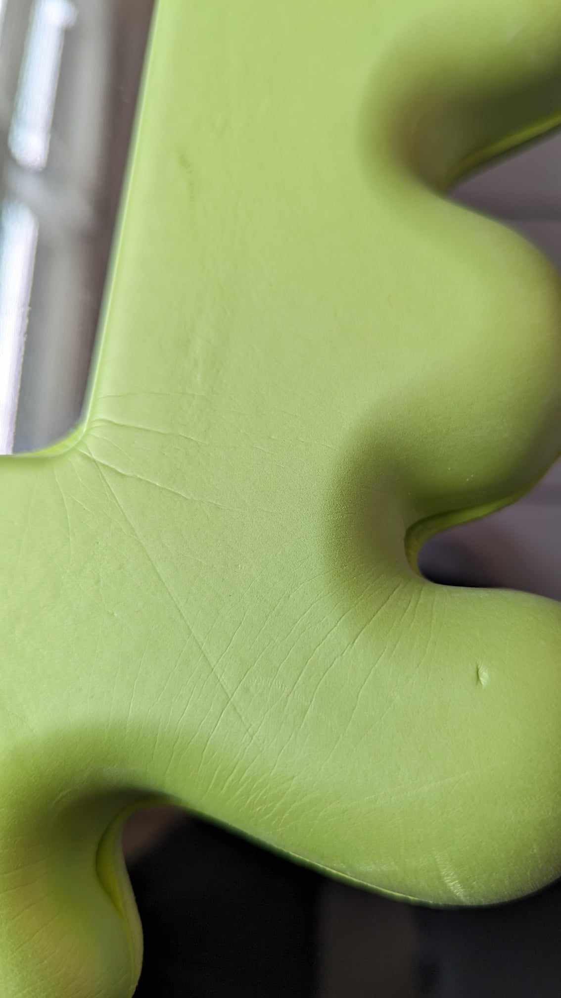 Eva Lundgreen for IKEA 2011 Barnslig splat children's green foam mirror - preloved