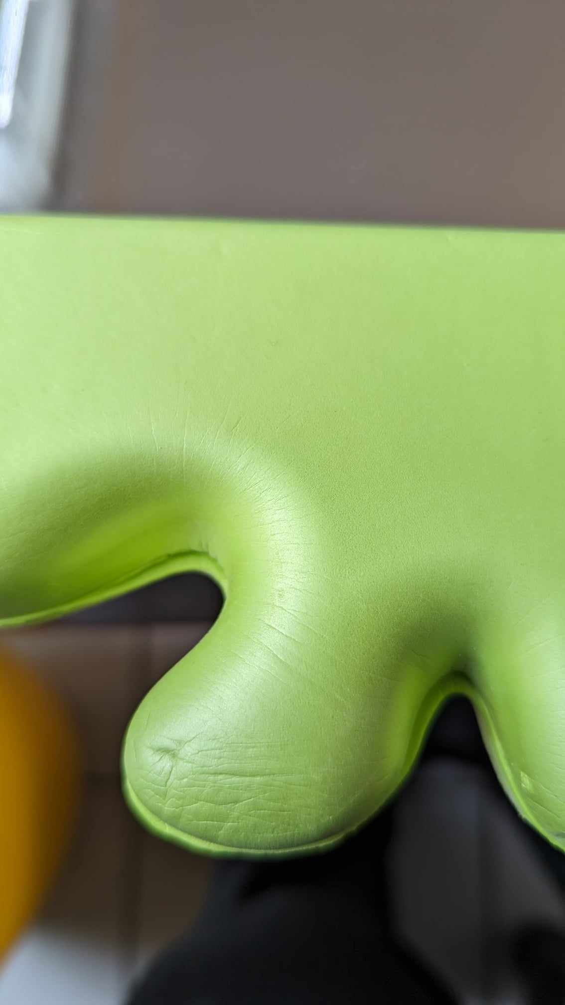 Eva Lundgreen for IKEA 2011 Barnslig splat children's green foam mirror - preloved