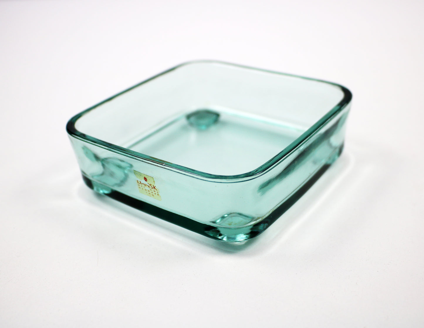 Jens Quistgaard Dansk Designs lattice teak and glass dish serving tray Signed JHQ