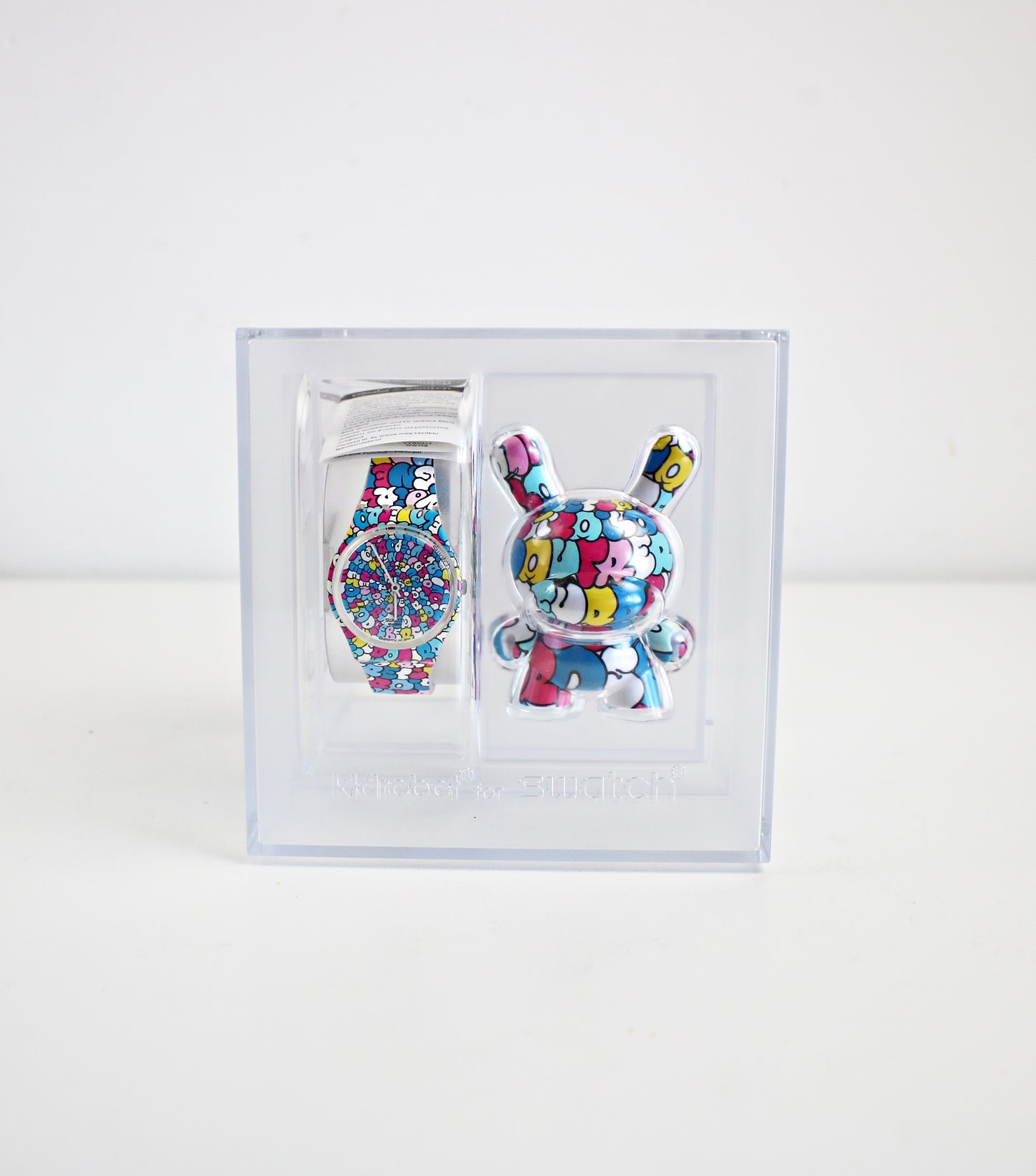 KIDROBOT for Swatch Watch and 3" Dunny set Love Song by Tilt - RETIRED UNUSED