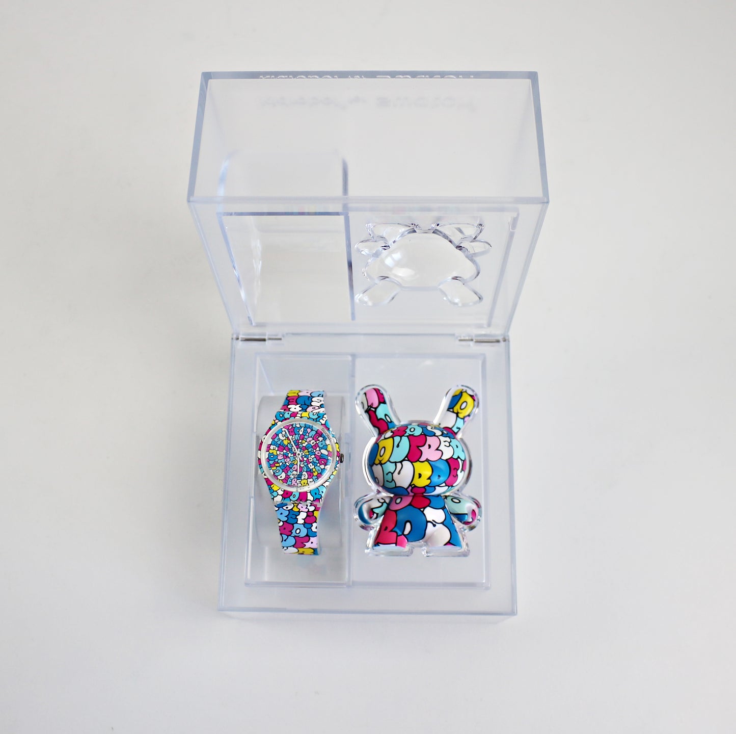 KIDROBOT for Swatch Watch and 3" Dunny set Love Song by Tilt - RETIRED UNUSED