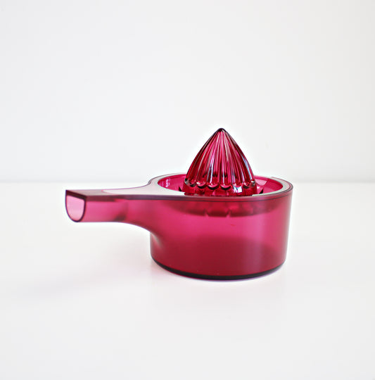 Eero Aarnio for Alessi Citrus juicer - Pomegranate rare retired Y2K colour - unused stock 2009