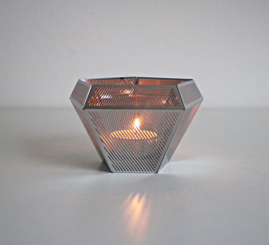 Tom Dixon Eclectic Cell tealight holder - retired unused 2012 design in original box - stainless steel