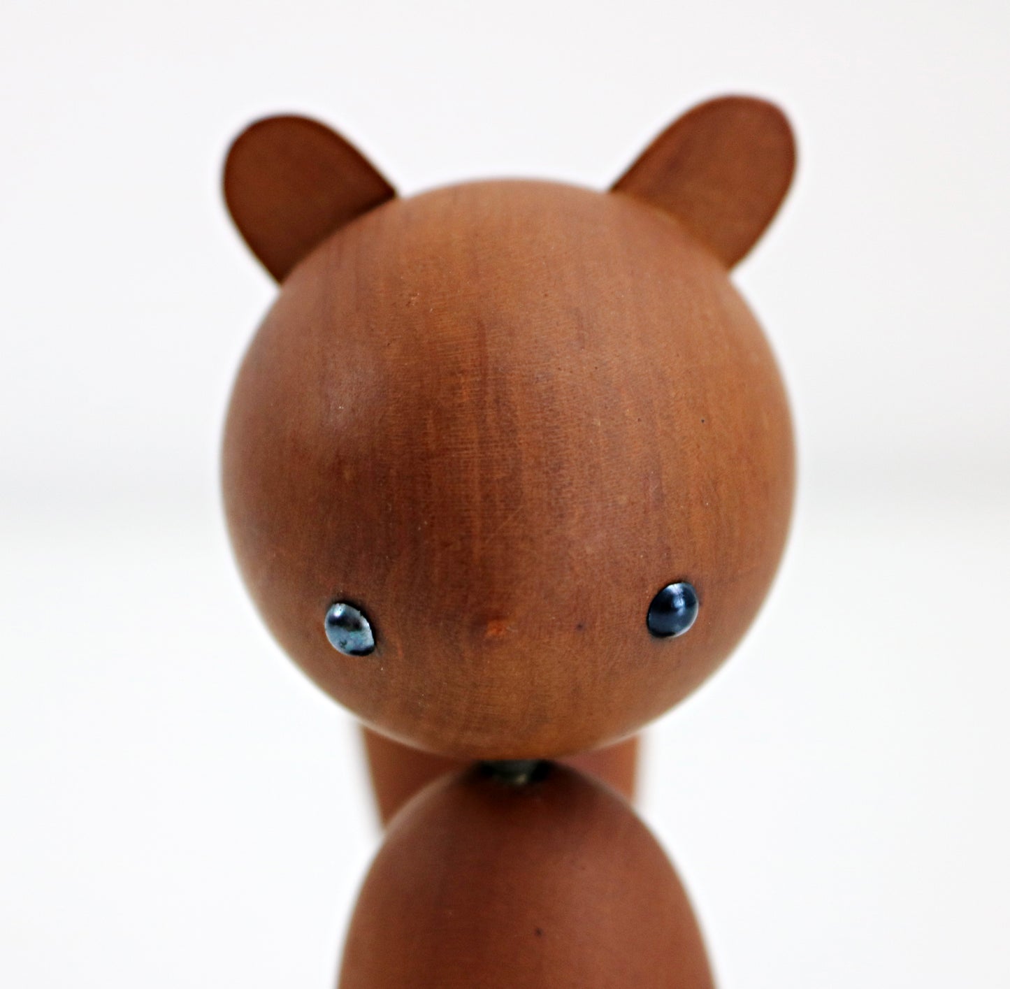Mid century stylised wooden squirrel by Senshukai Japan boxed