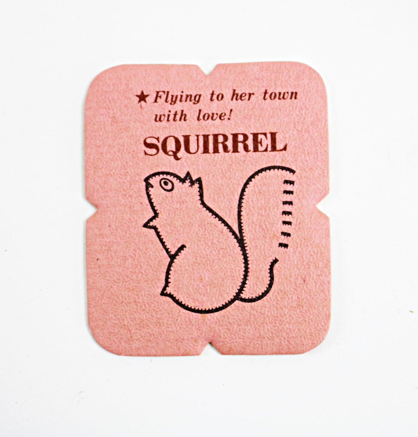 Mid century stylised wooden squirrel by Senshukai Japan boxed