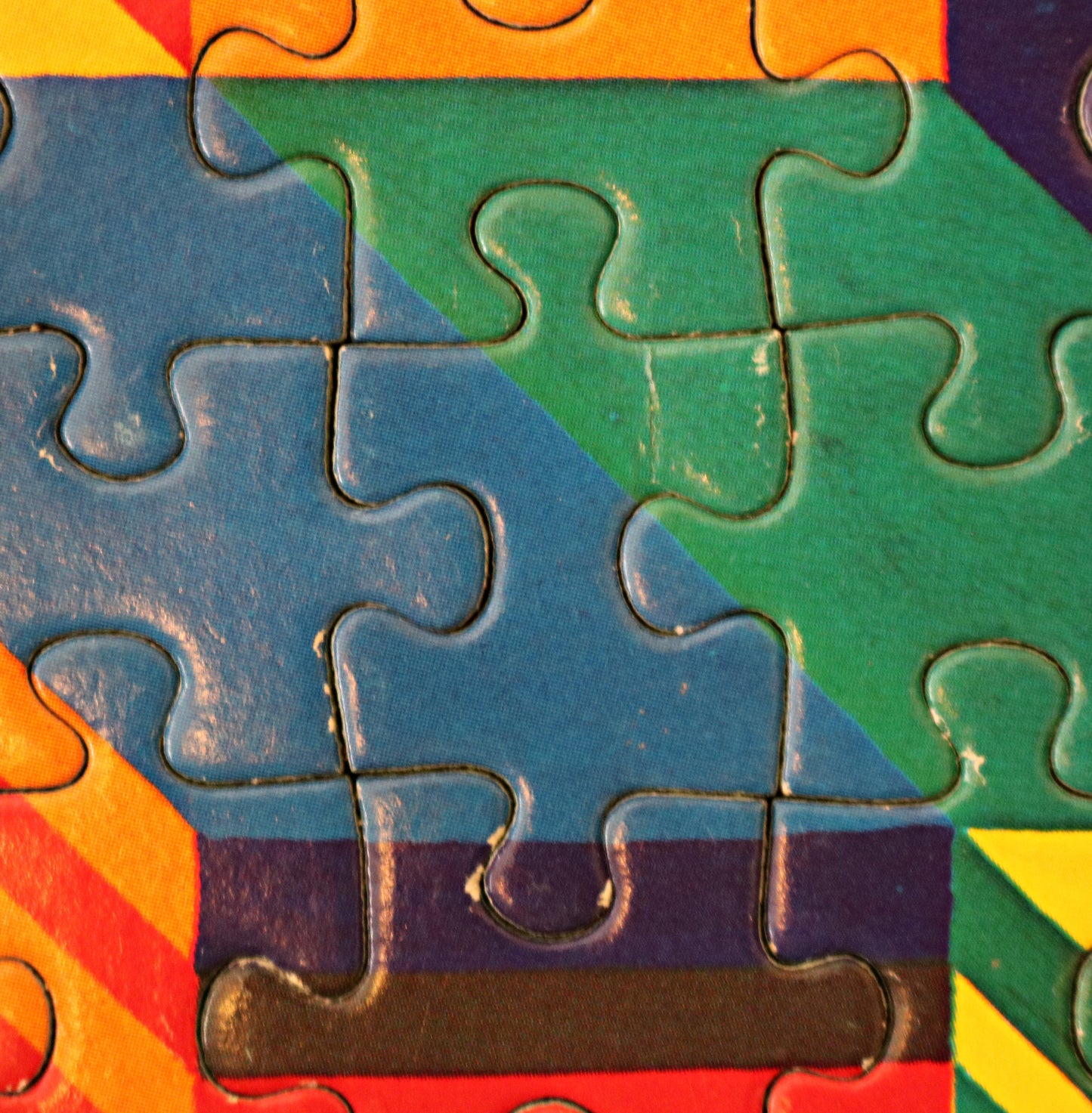 Otto Maier Verlag - rare graphic double-sided jigsaw puzzle for Ravensburger 1973