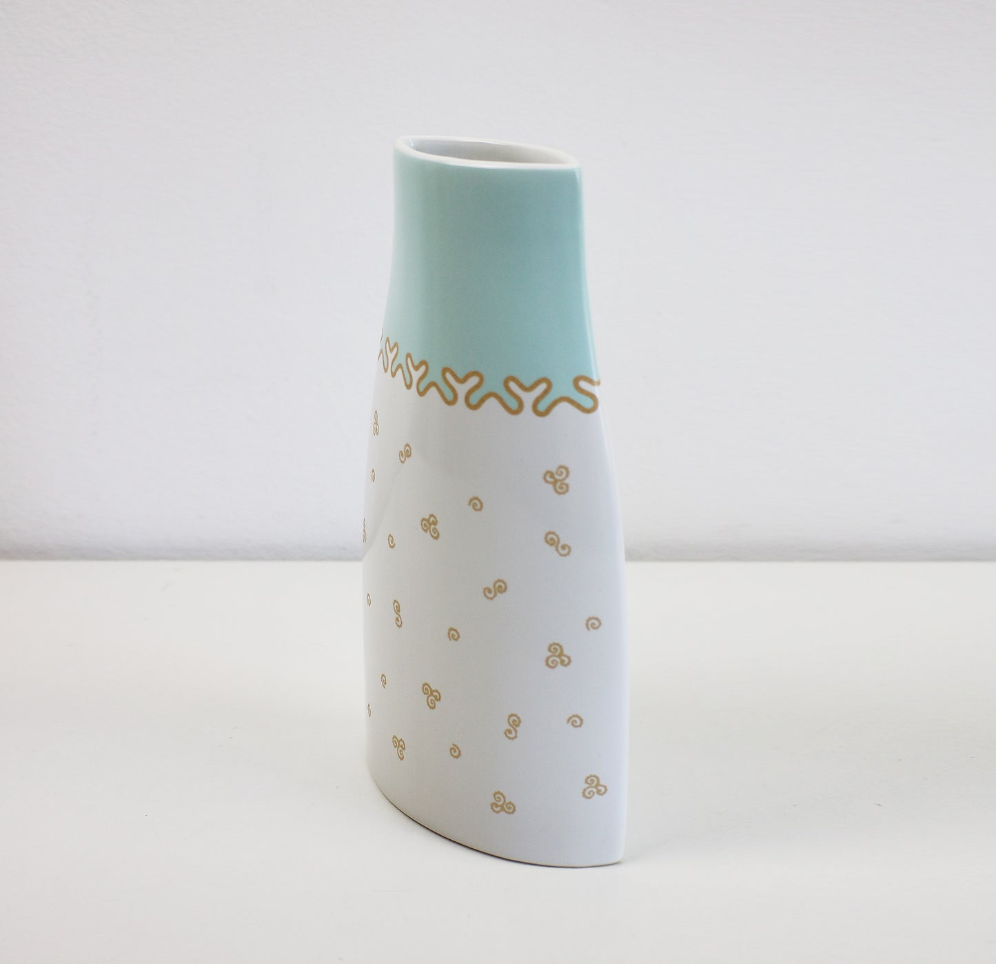 Preloved Zandra Rhodes for Royal Albert ellipse shaped ceramic vase