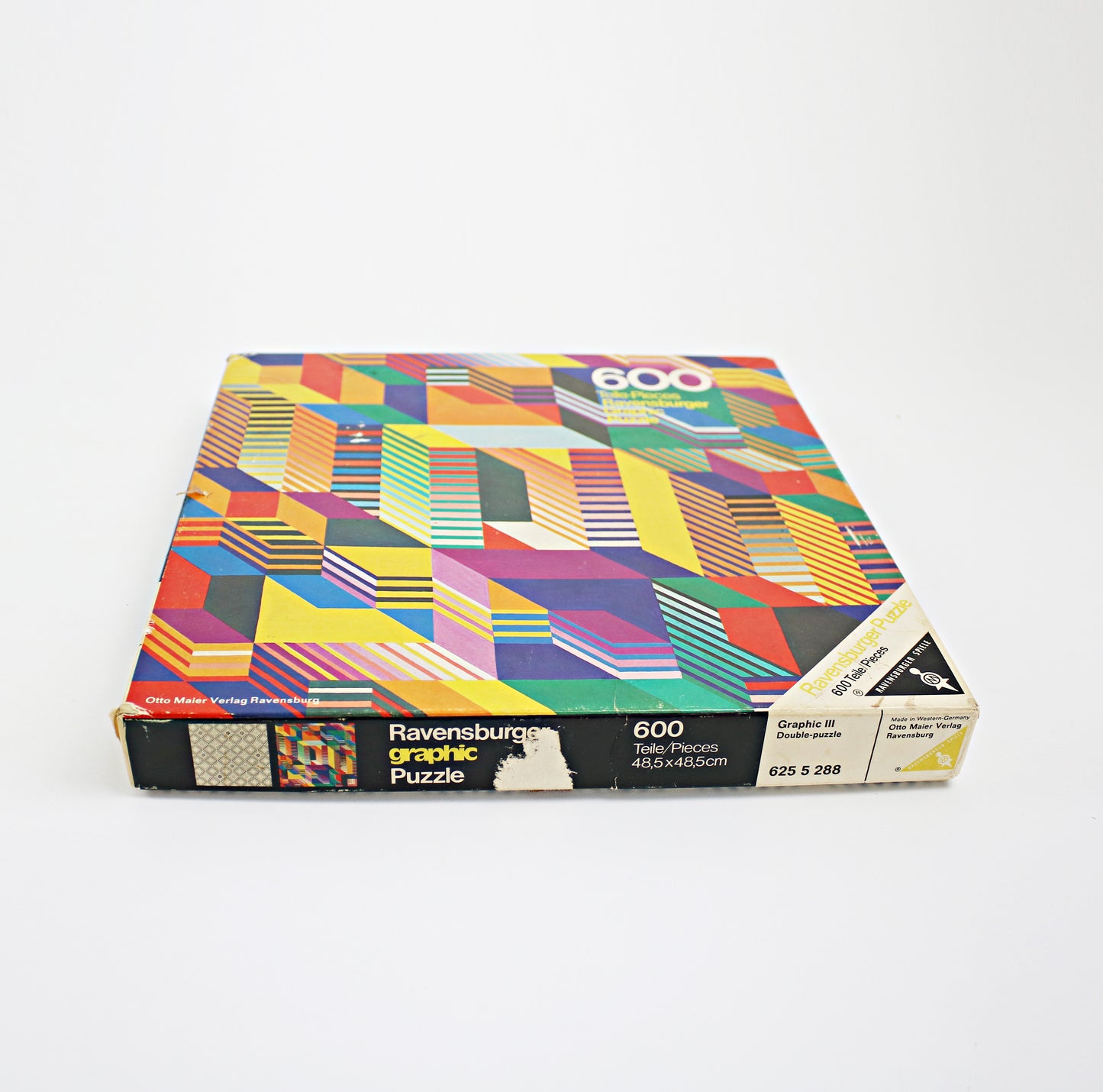 Otto Maier Verlag - rare graphic double-sided jigsaw puzzle for Ravensburger 1973
