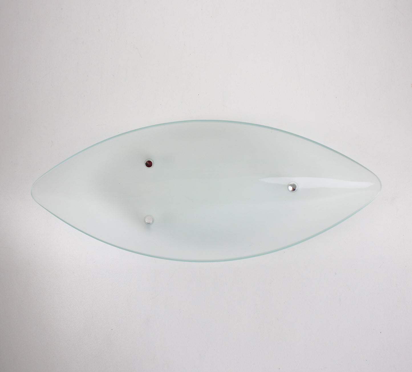 Y2k Preloved fruit bowl in frosted glass and metal