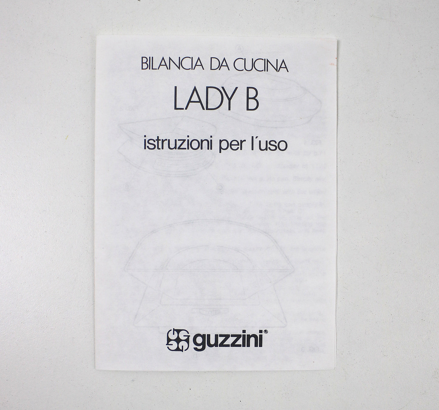 Furio Minuti for Guzzini 1980s Lady B postmodern kitchen scales
