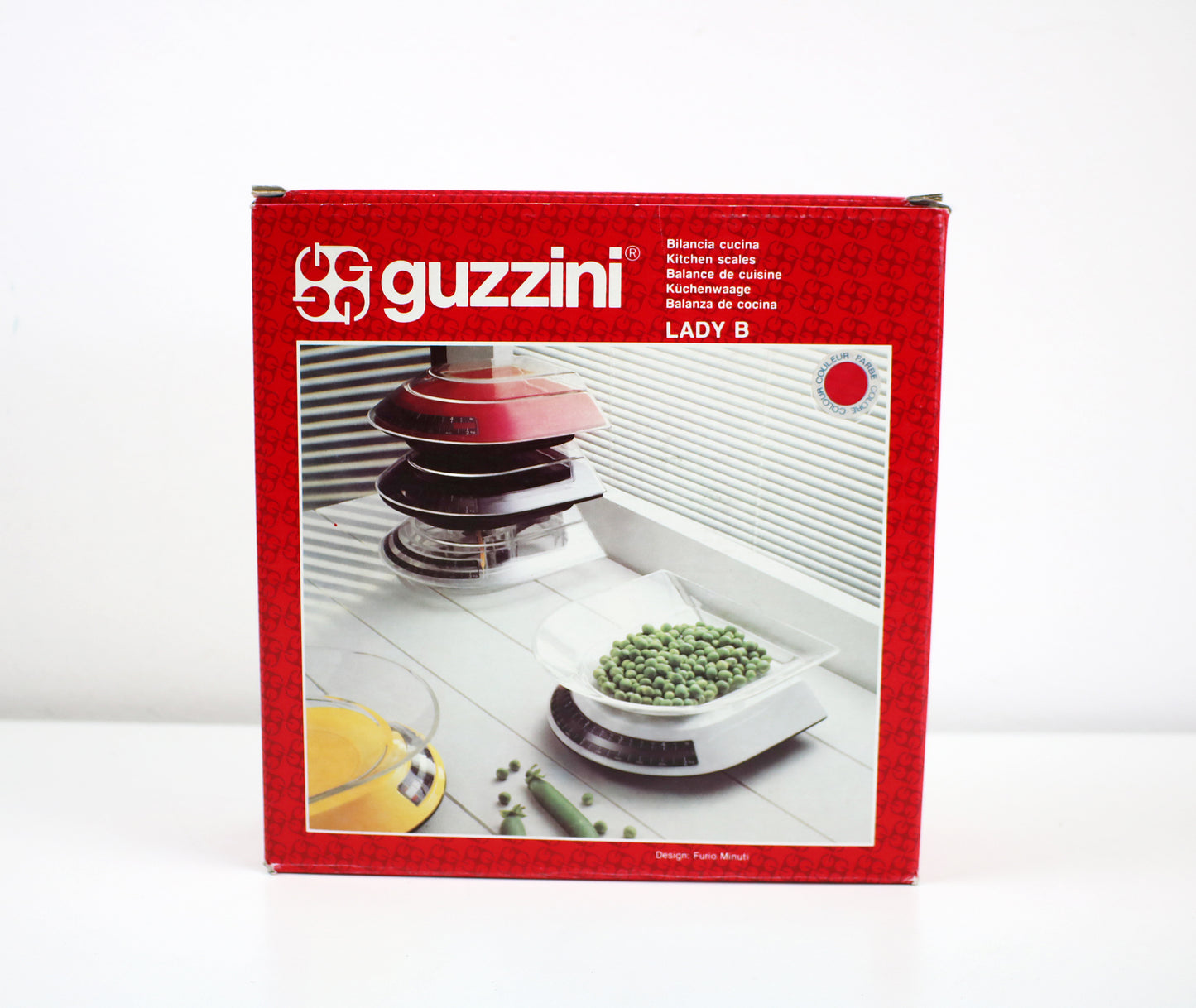 Furio Minuti for Guzzini 1980s Lady B postmodern kitchen scales