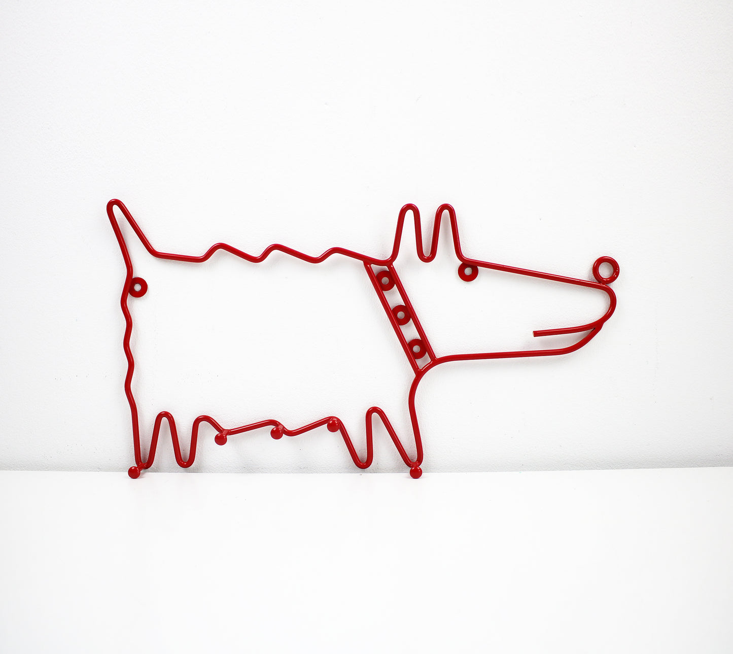 Retired wire dog coat rack hooks / sculpture by IKEA
