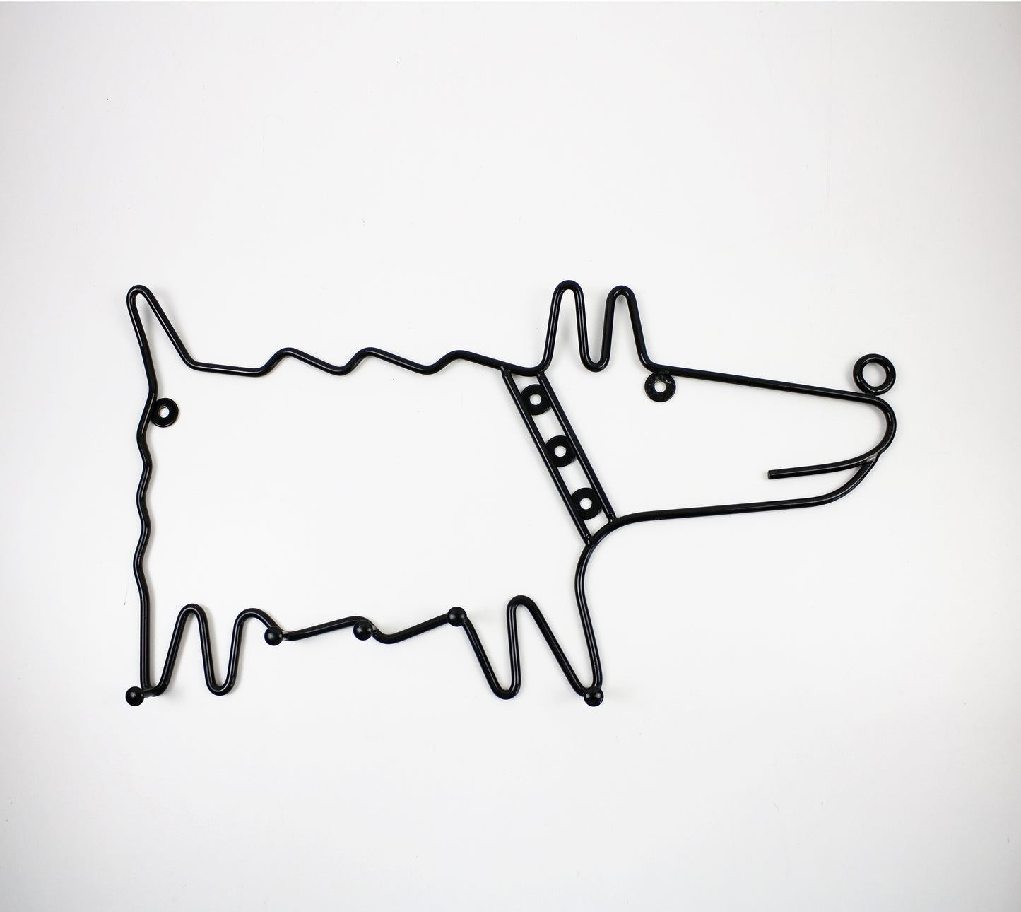 Retired wire dog coat rack hooks / sculpture by IKEA