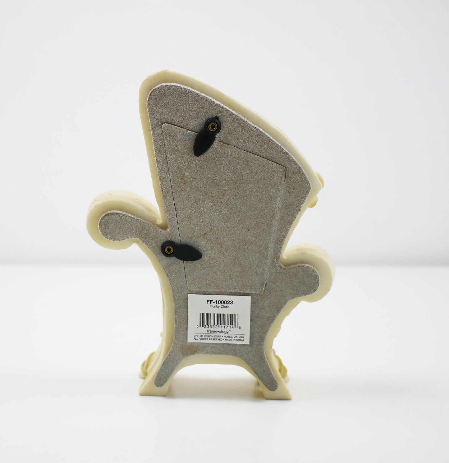 Postmodern Memphis style armchair picture frame by frame.ology 1990s RARE ITEM