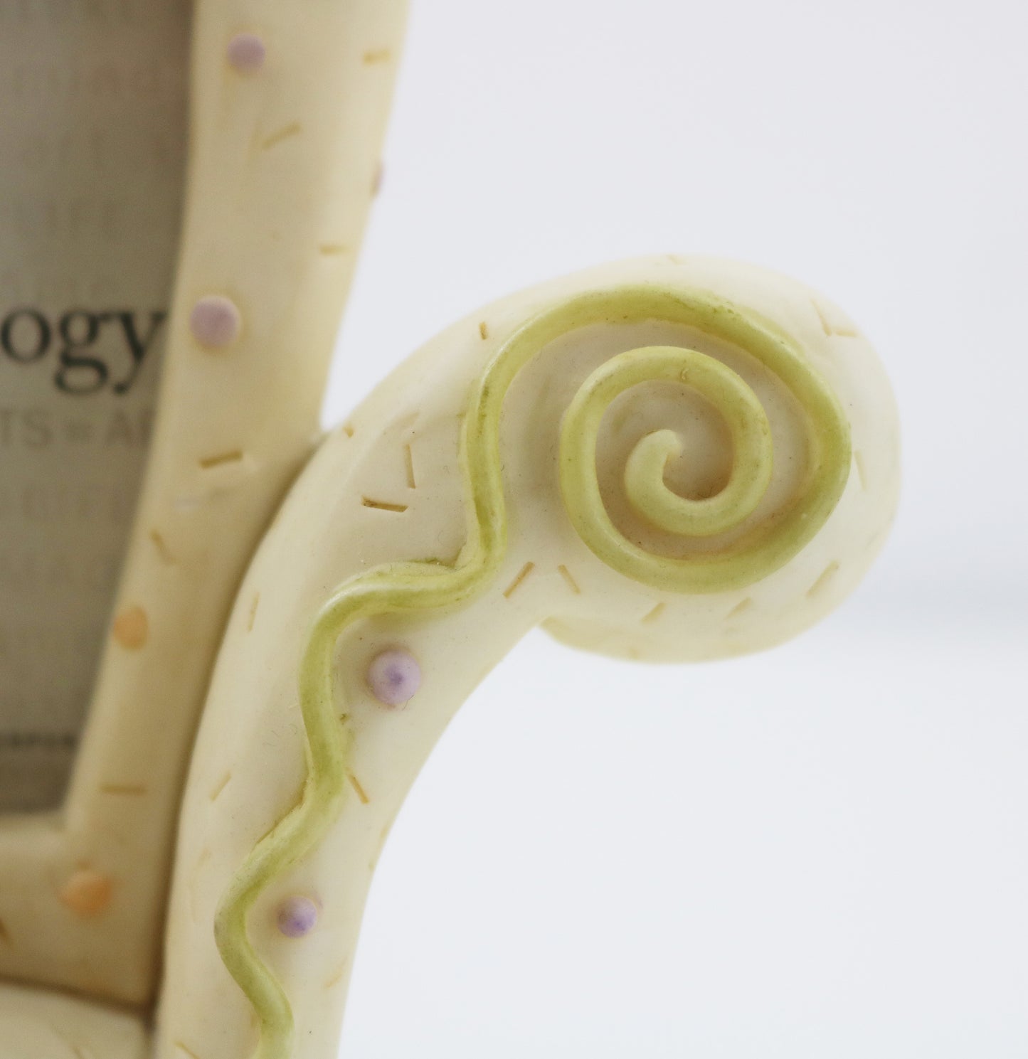 Postmodern Memphis style armchair picture frame by frame.ology 1990s RARE ITEM