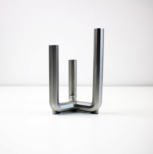 Henrik Preutz for IKEA PS 2017 silver metal tripod candle holder - preloved