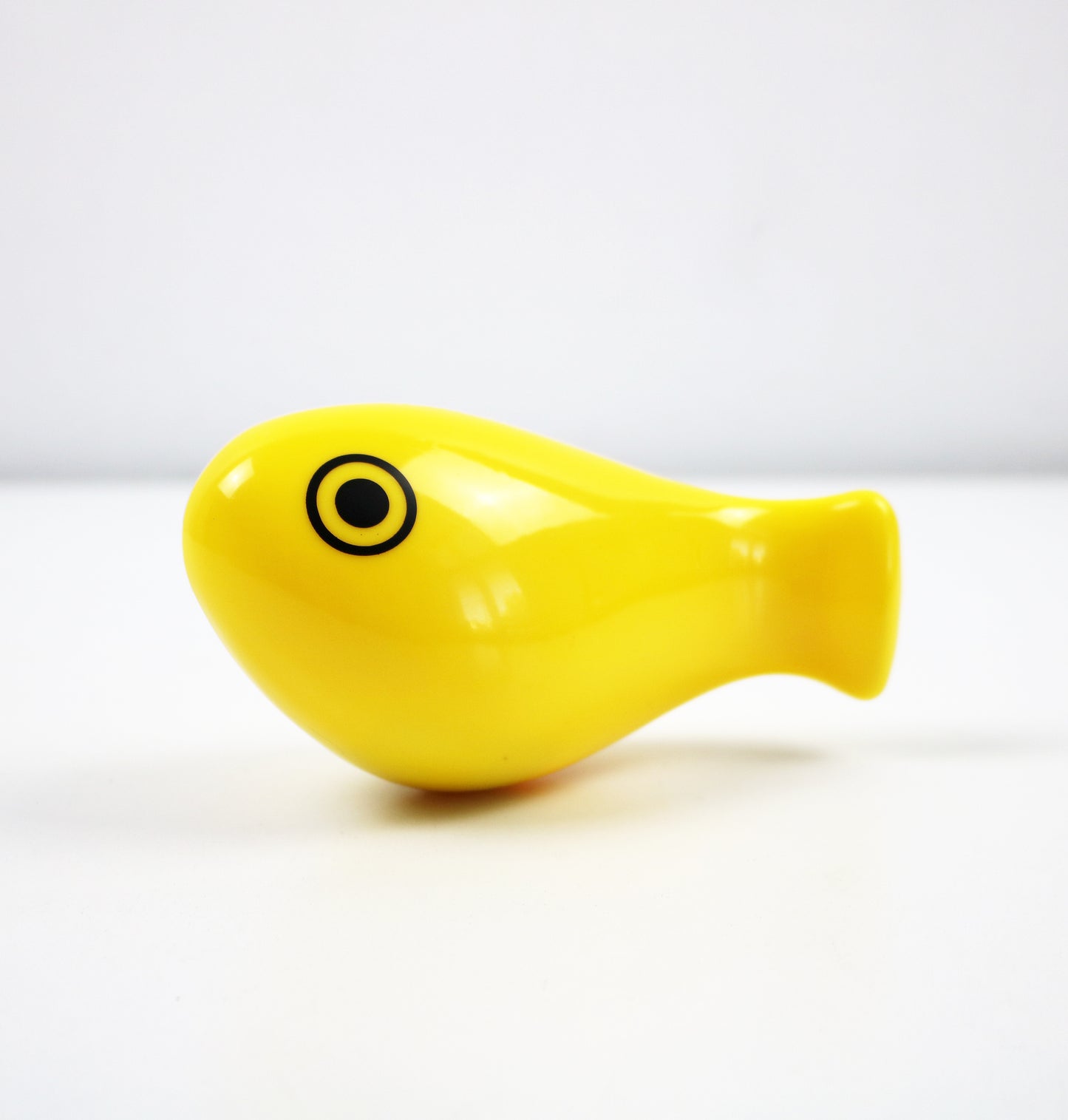1970 award winning design from Patrick Rylands for Ambi Toys. Iconic yellow fish bath toy re-issued by Galt in 2014. Unused in original packaging
