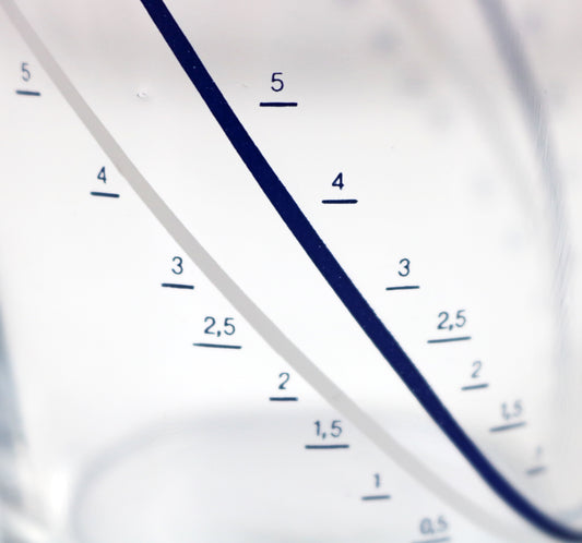 Vintage Luigi Bormioli Cocktail Party Blue - shaker and measuring jug in glass and lucite