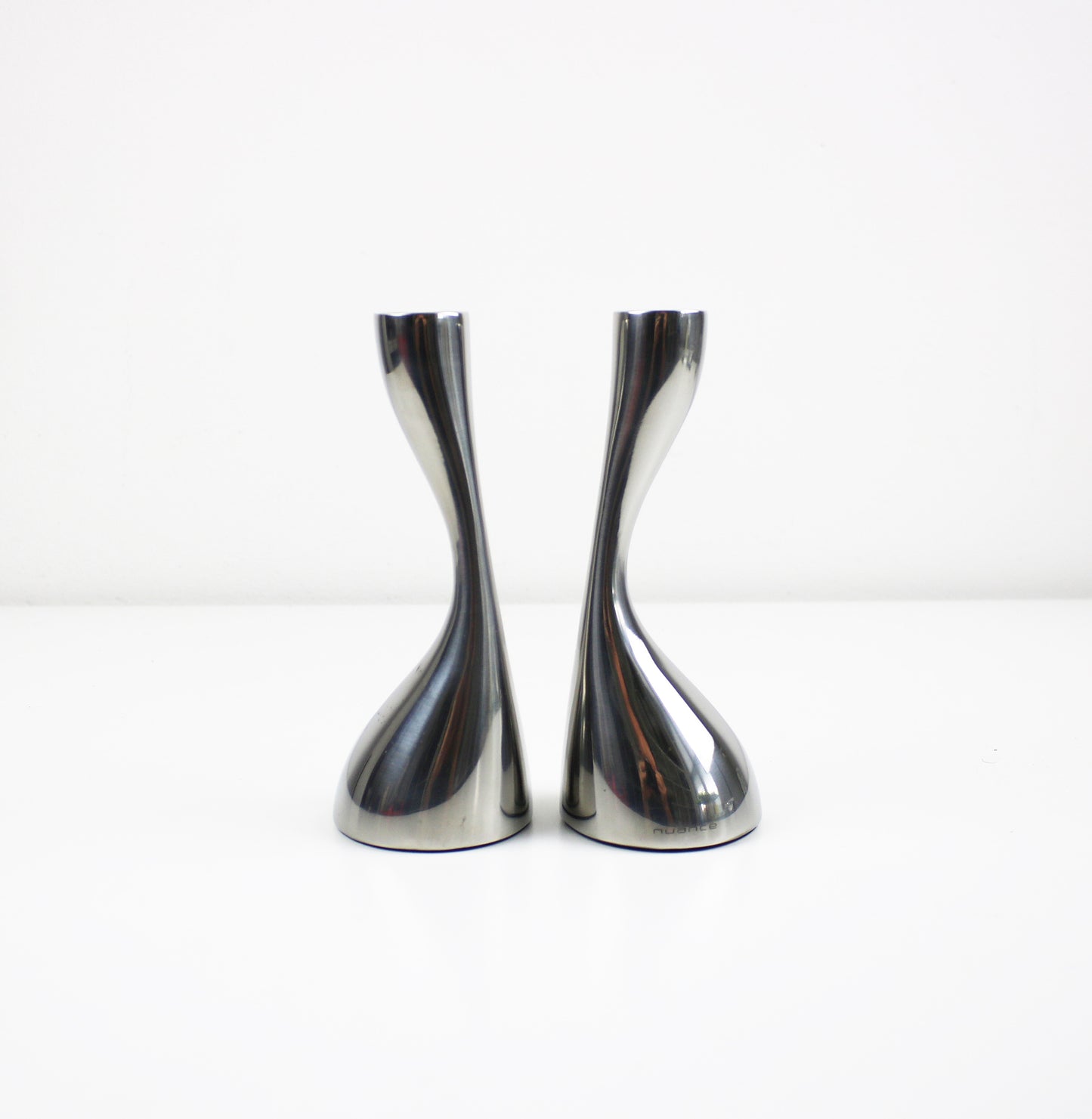 Marcus Vagnby for Nuance Danish candlestick pair - preloved - 2000s