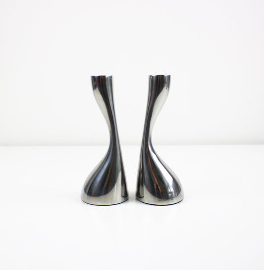 Marcus Vagnby for Nuance Danish candlestick pair - preloved - 2000s