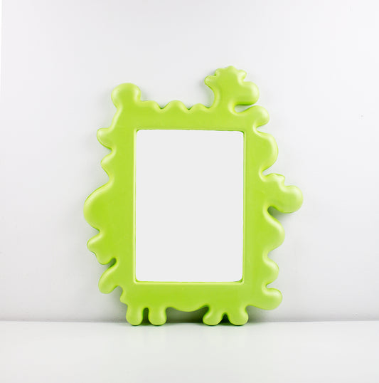 Eva Lundgreen for IKEA 2011 Barnslig splat children's green foam mirror - preloved