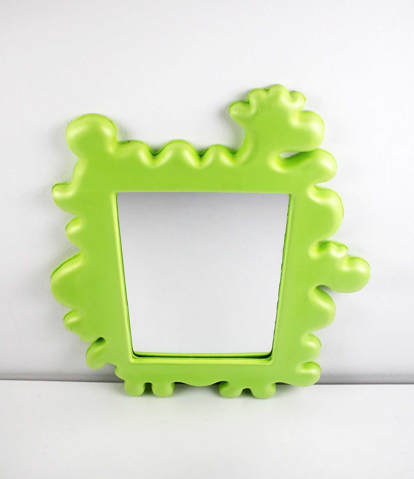 Eva Lundgreen for IKEA 2011 Barnslig splat children's green foam mirror - preloved