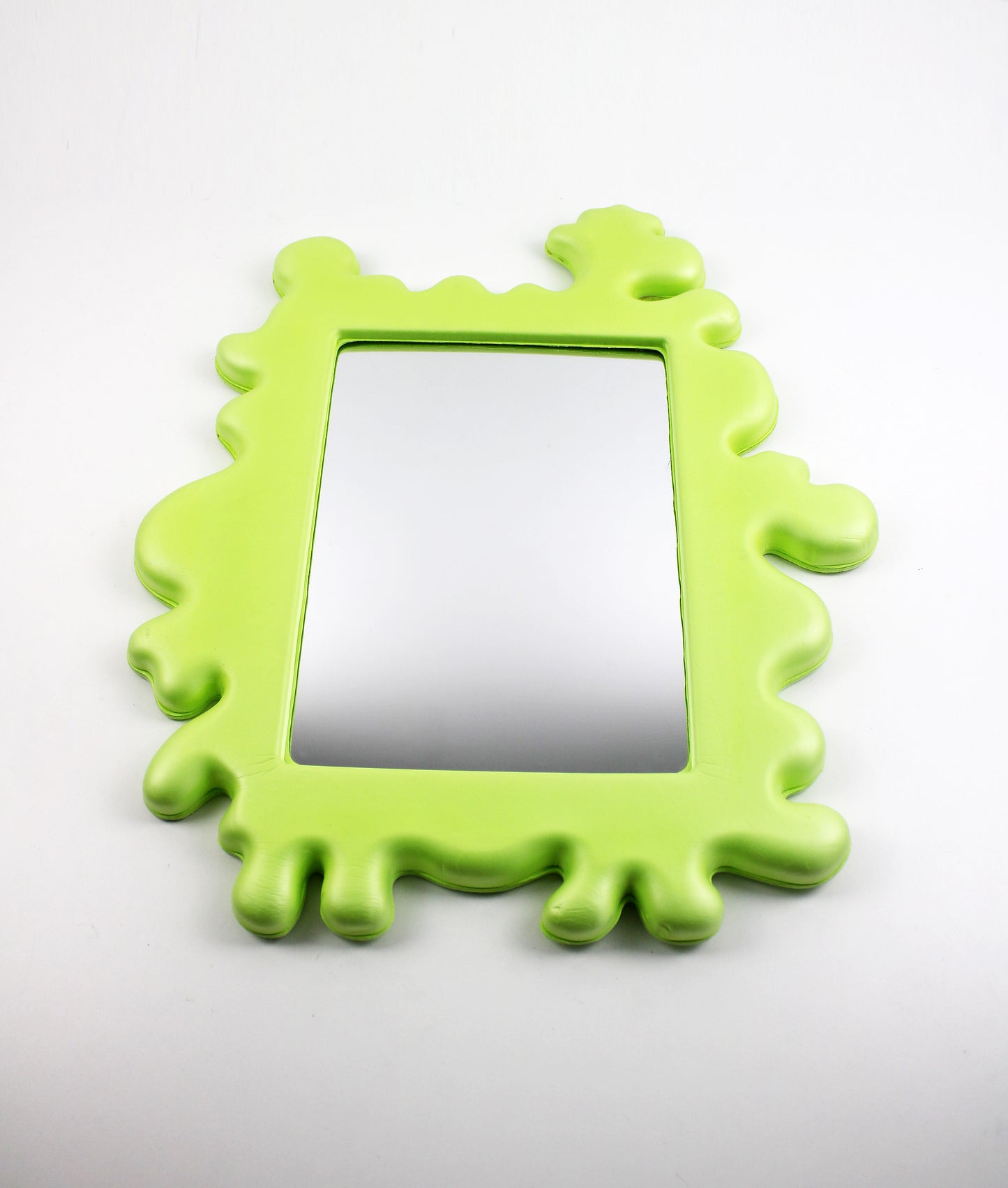 Eva Lundgreen for IKEA 2011 Barnslig splat children's green foam mirror - preloved