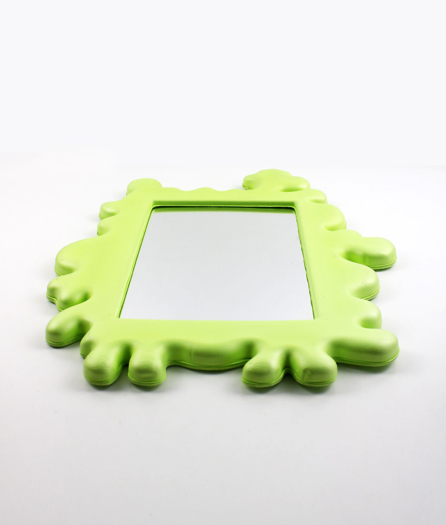 Eva Lundgreen for IKEA 2011 Barnslig splat children's green foam mirror - preloved