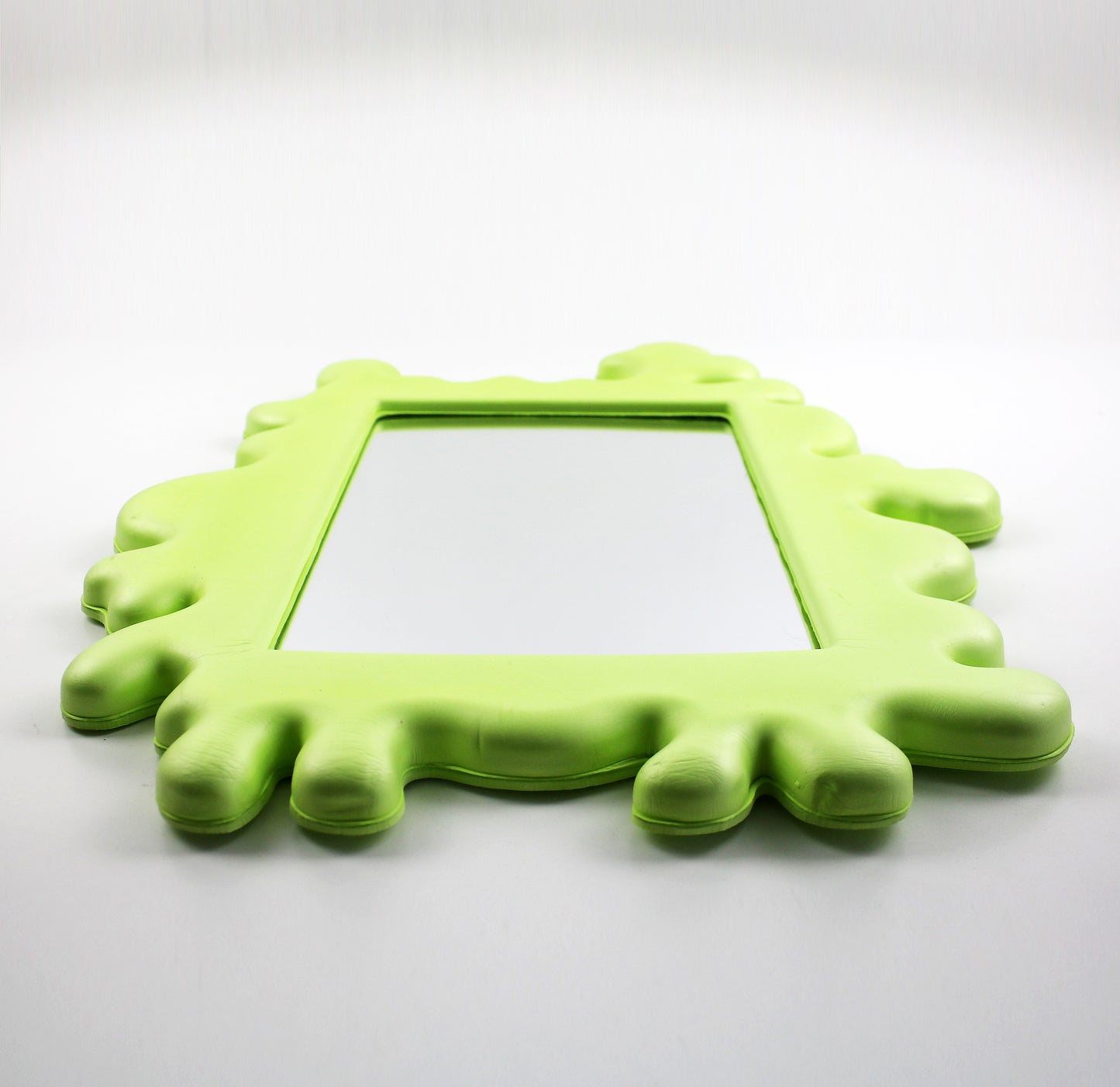 Eva Lundgreen for IKEA 2011 Barnslig splat children's green foam mirror - preloved