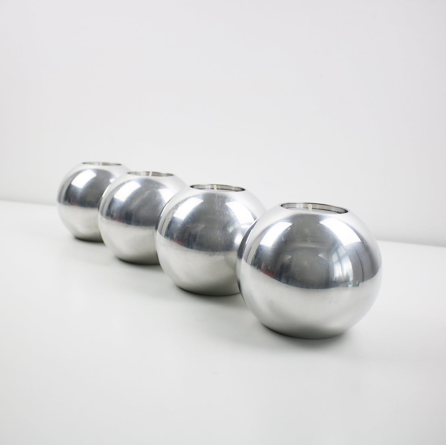 Nassjo aluminium candle holder - Johansson for IKEA 2010s preloved NÄSSJÖ