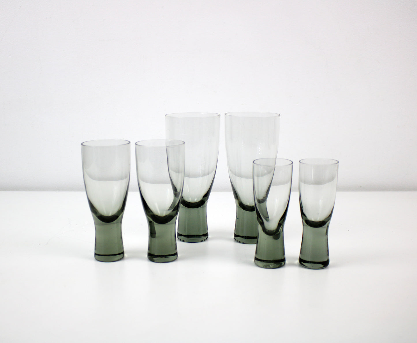 Pairs of Canada glasses by Per Lutken for Holmegaard - different sizes available