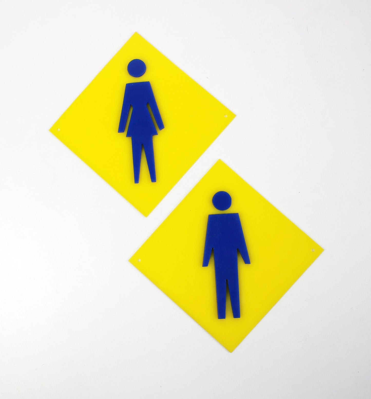Perspex door sign pair - 1990s Spanish logo