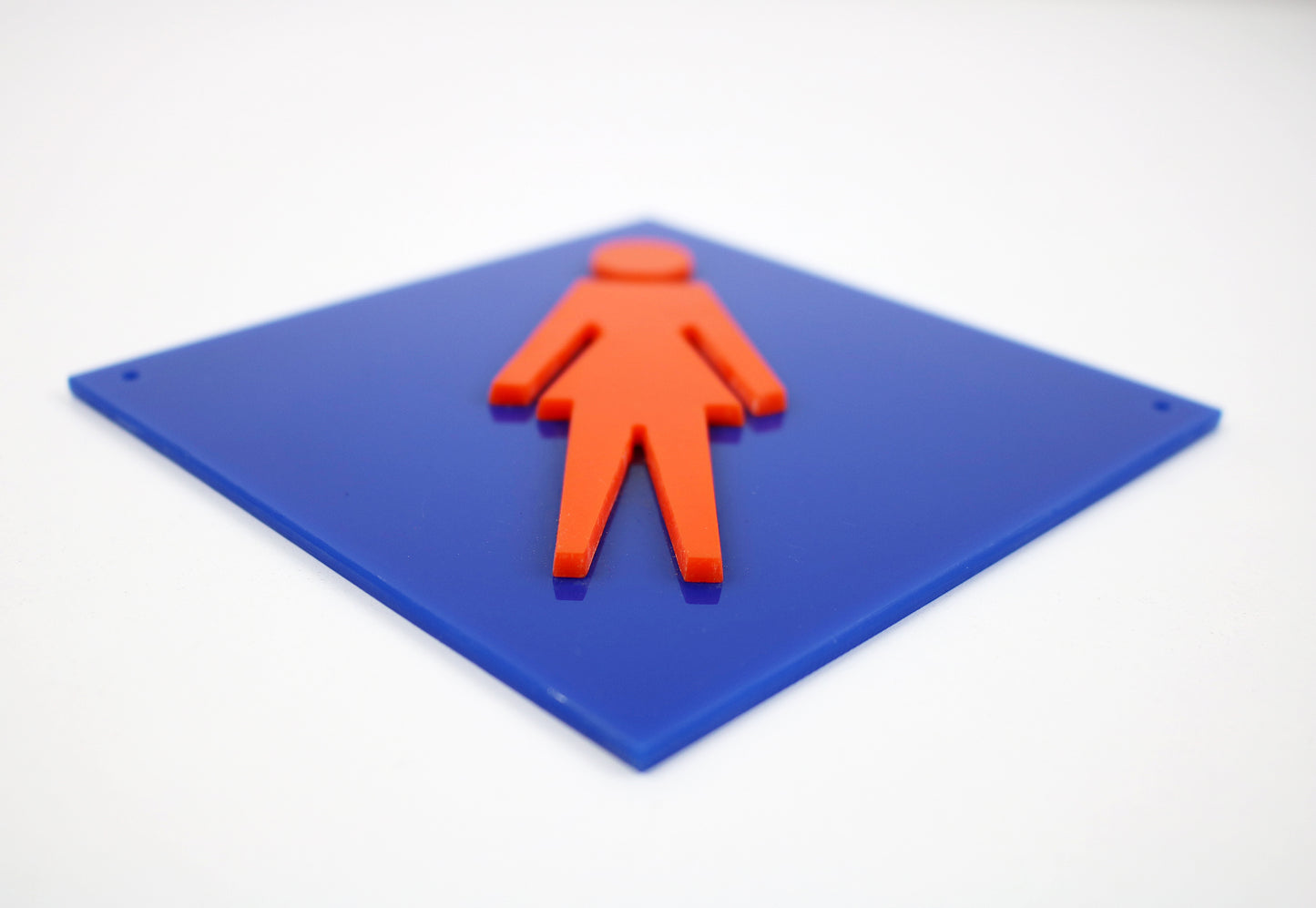 Perspex door sign pair - 1990s Spanish logo