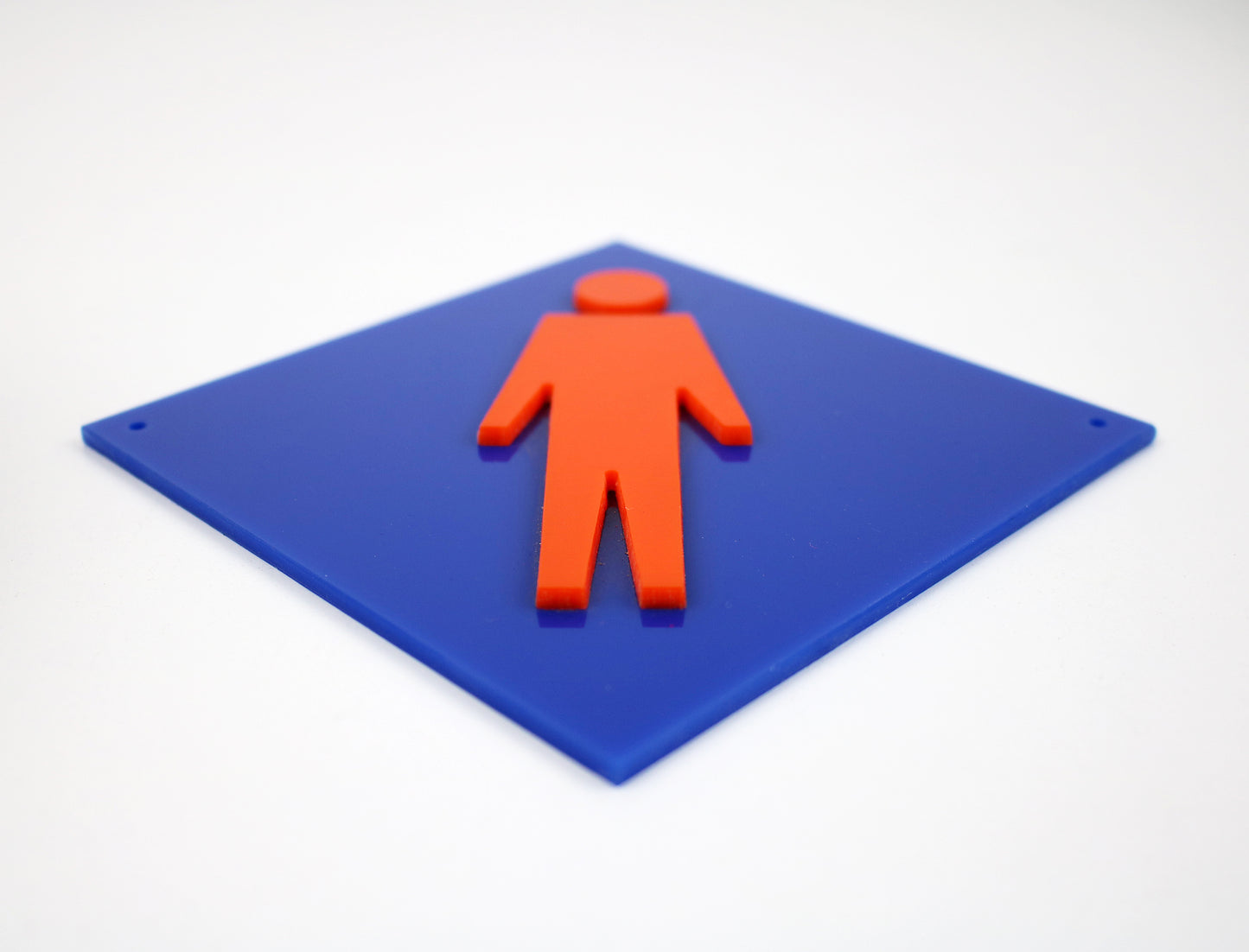 Perspex door sign pair - 1990s Spanish logo