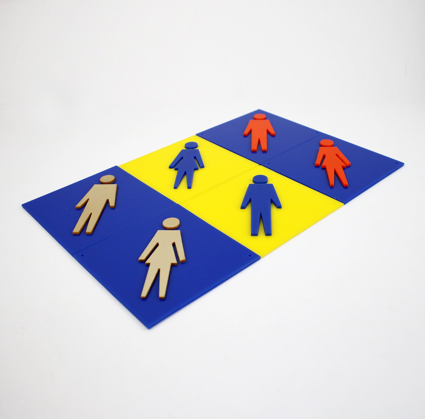 Perspex door sign pair - 1990s Spanish logo