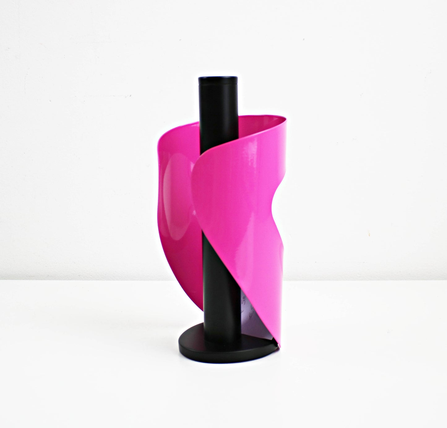 Pre-loved Sabine Stougaard for Steel Function - Pisa kitchen towel holder in bright pink and black