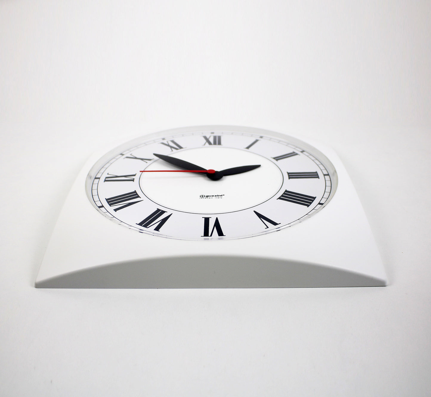 Postmodern / space age wall clock F Castiglione Morelli for Guzzini 1980s / 90s