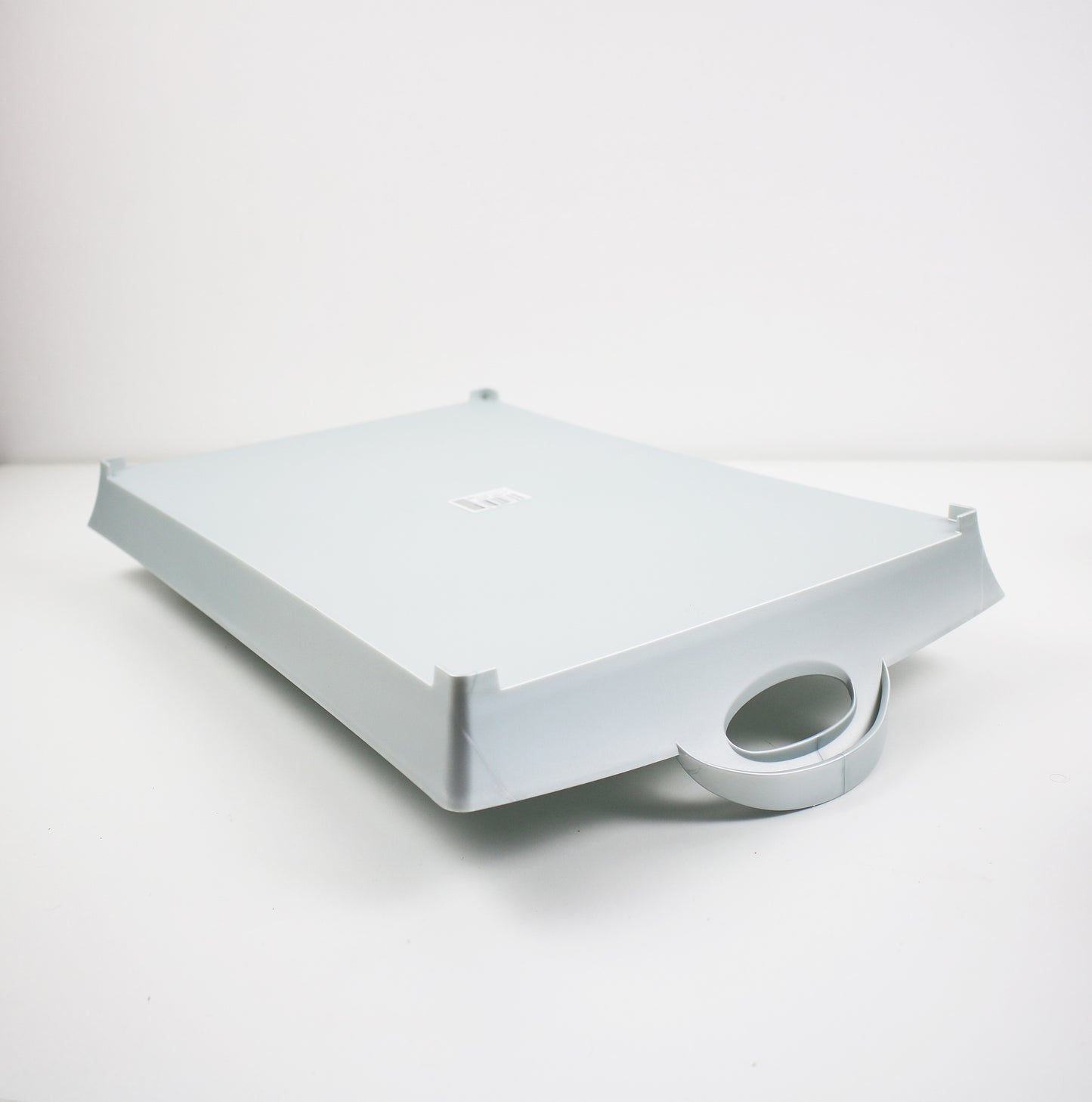 Rare LARGE Y2K Space age silver acrylic Pop tray by Guzzini 2000s