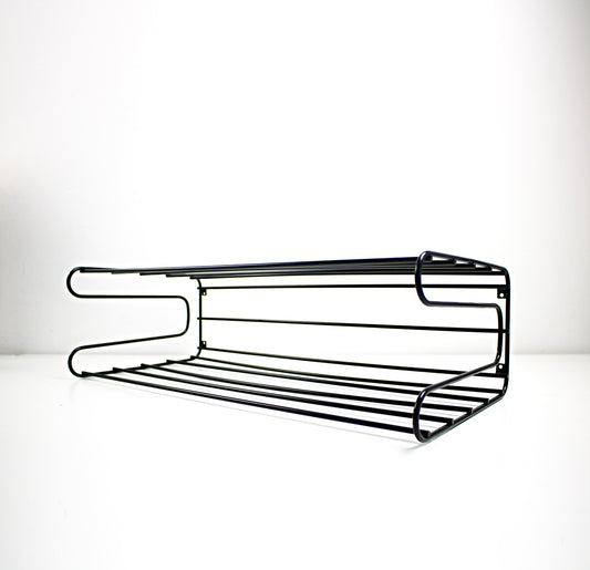 Black metal IKEA Fran shelf wire 1990s