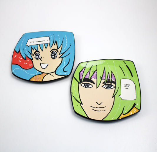 Early 2000s Animania ceramic plate - 2 available - preloved