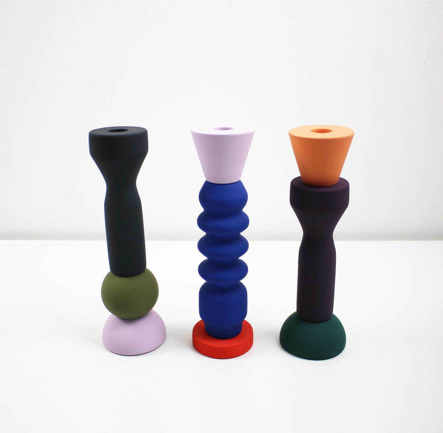 Maegen Postmodern ceramic Stack candlestick - 3 designs available - new item