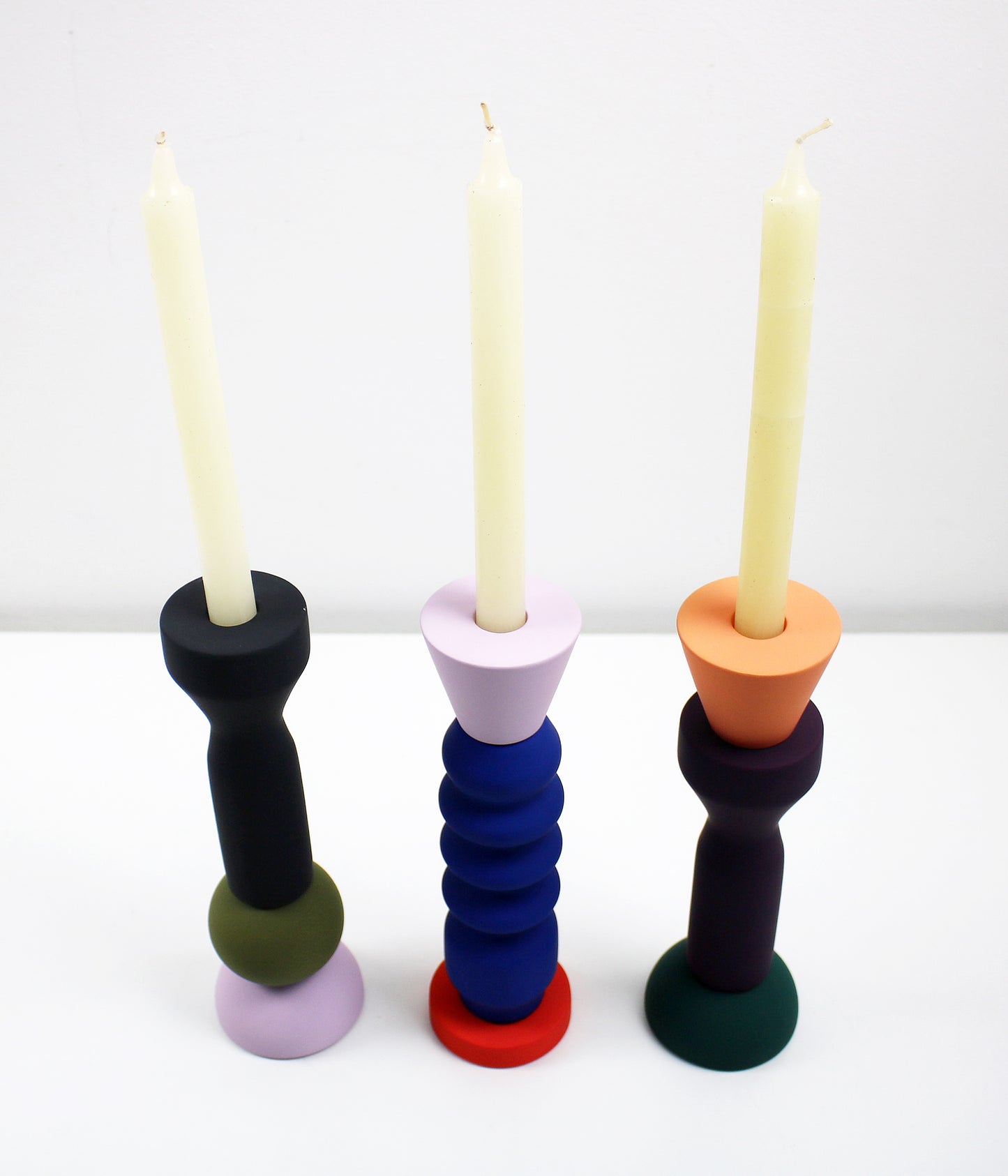 Maegen Postmodern ceramic Stack candlestick - 3 designs available - new item