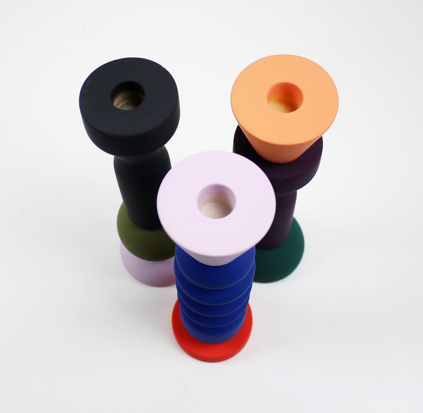 Maegen Postmodern ceramic Stack candlestick - 3 designs available - new item