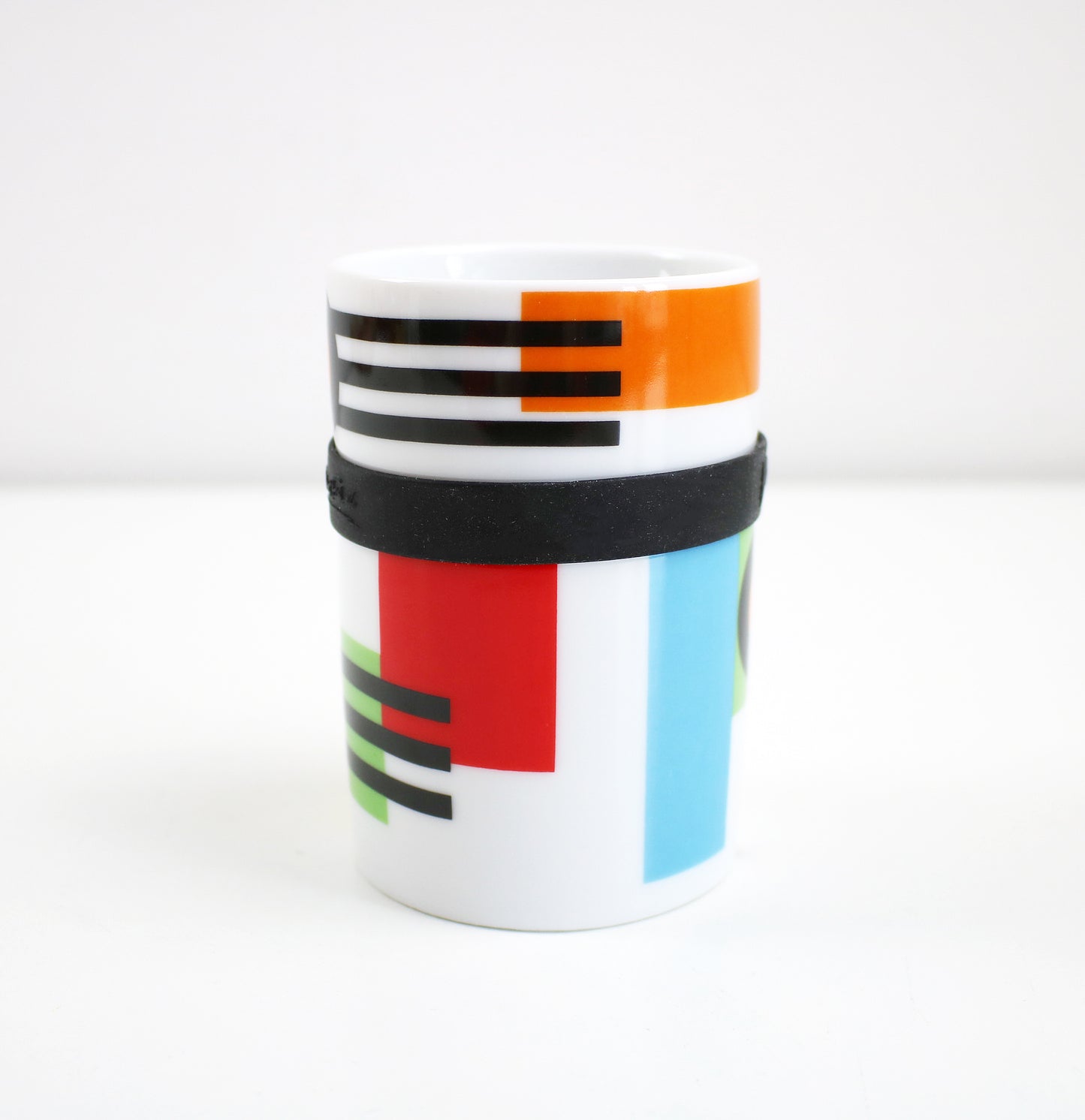Unused, boxed Po ring mug designed by Debora Jedwab - retired pattern