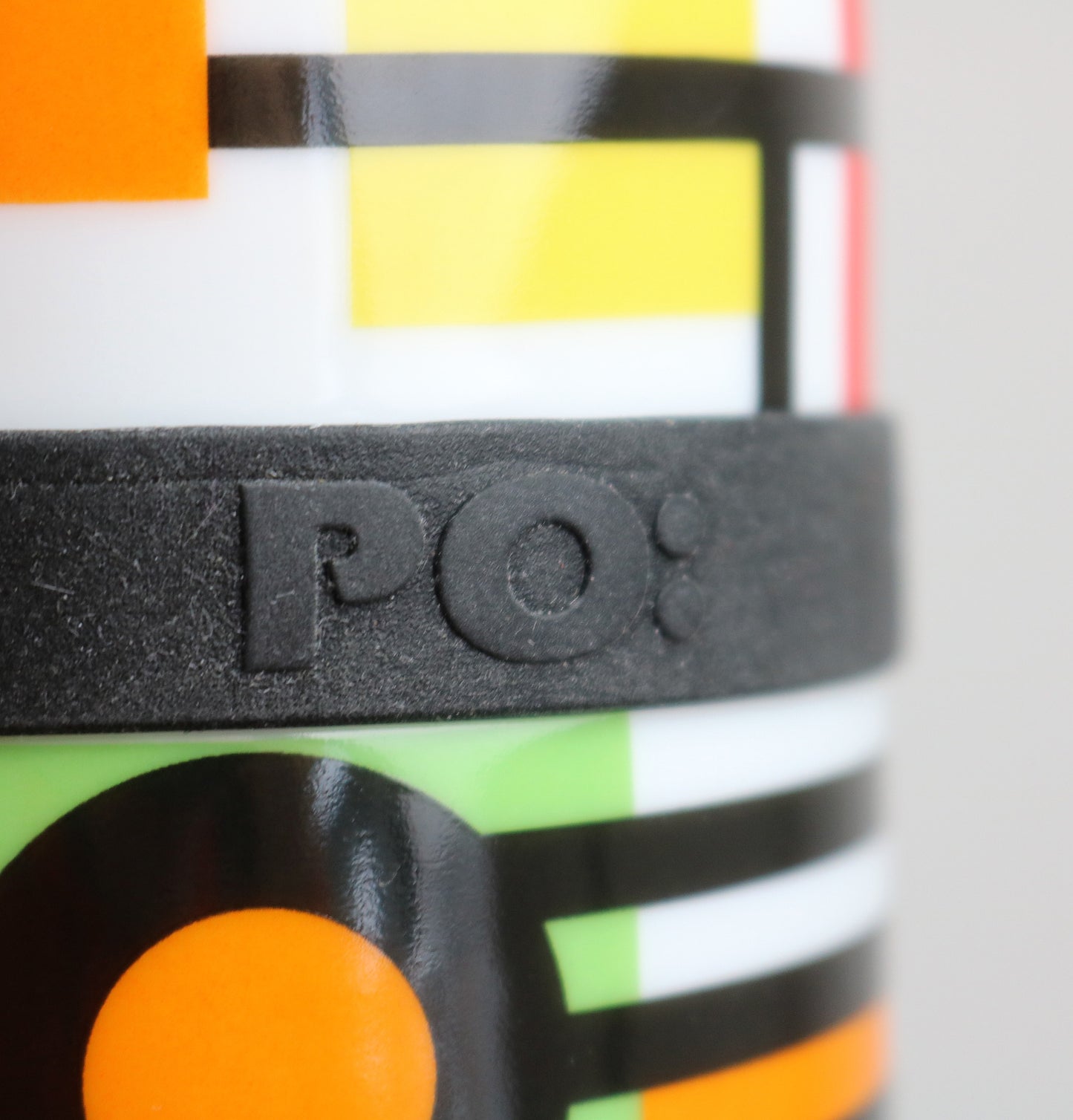 Unused, boxed Po ring mug designed by Debora Jedwab - retired pattern