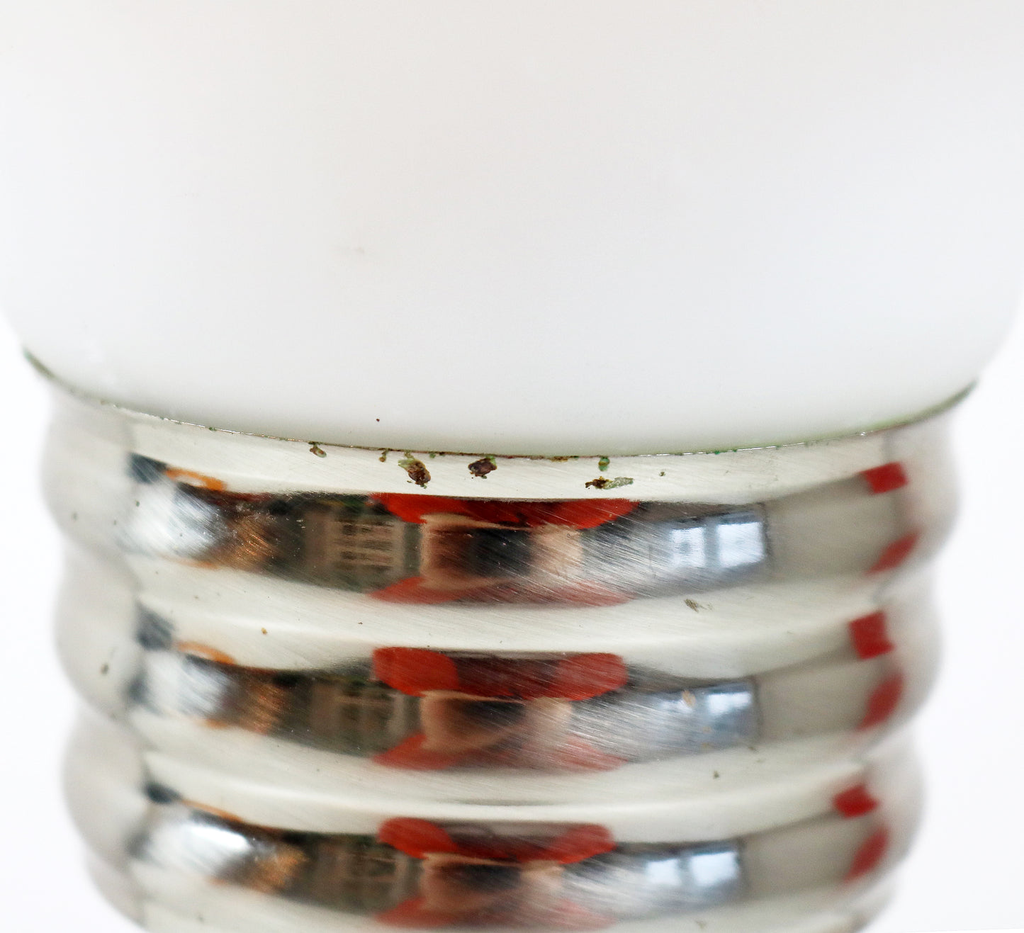 1980s postmodern wiggle lamp - giant light bulb glass shade