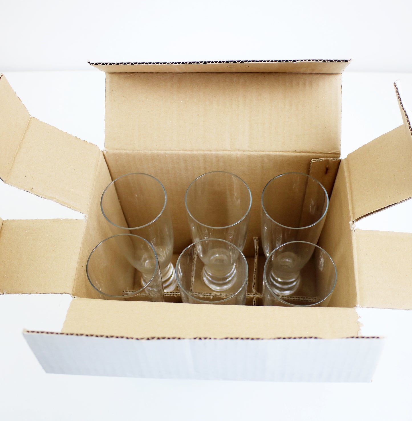 Rare vintage wine glasses by FREUD London - set of 6 unused