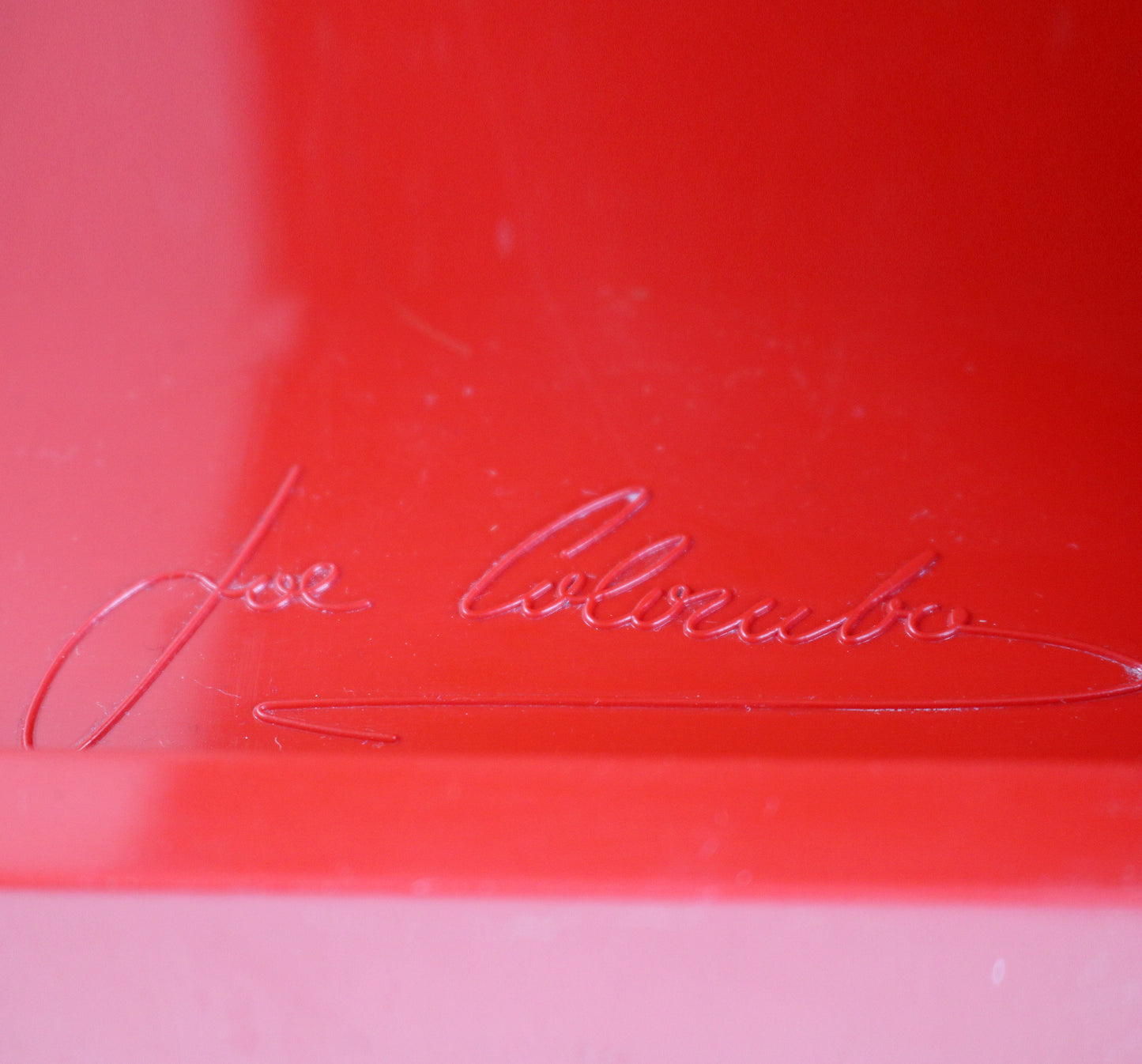 Bieffeplast 1980s Boby trolley by Joe Colombo - red, signed, preloved