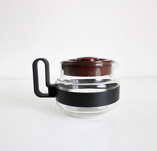 Vintage Pyrex Brasilia Tea Pot Postmodern glass and plastic boxed