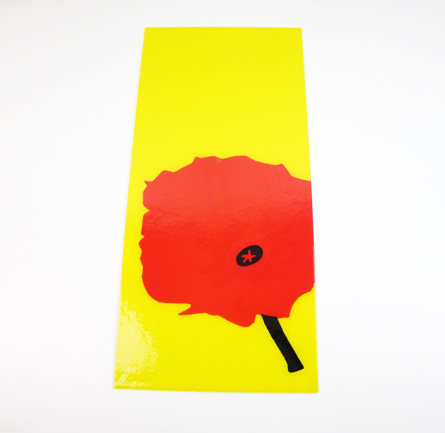Gyllen by IKEA retired wall light with glass art panel 2006 by David Wahl